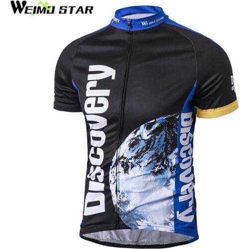 Discovery t-Shirt Cycling Jersey WEIMOSTAR Men Bike Short Sleeve Summer Bike Jersey Cycling Clothing wear Ropa Ciclismo Tops