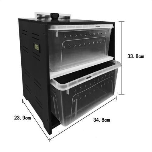 Reptile Incubator Small Climbing Pet Breeding Box PVC Material Heating Breeding Pet Cabinet Size M