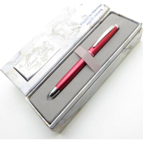 Wings Marble R515 Red Roller Pen | İsme Special Pen | Gift Pen