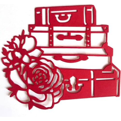 2021 New DIY Crafts Card Making Embossing Stencil for Luggage Flower Album Paper Card