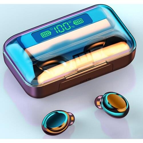 New Earbuds Wireless Stereo Bluetooth-compatible 5.0 Headphones Sport Earphones with Mic Headphone Sport Headset Charging Box