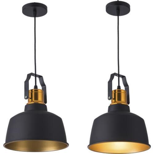 The New Nordic retro industrial style bar coffee shop American single head chandelier counter decoration LED Lighting fixture