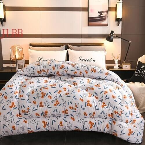New Thicken Winter Comforter Microfiber Edredon Quilted Thicken bedding Duvet Printed Keep Warm Patchwork Quilts King Size Duvet