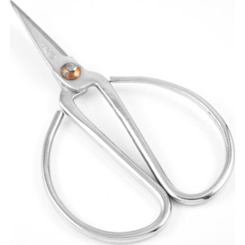107mm chrome coated carbon steel scissors traditional household trimming silver scissor