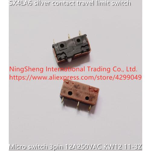 Original new 100% SX4LA6 silver contact travel limit micro switch 3pin 12A250VAC KW12 11-3Z