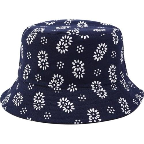 2021 cotton Flower print Bucket Hat Fisherman Hat Outdoor Travel Hat Sun Cap Hats for Men and Women 367
