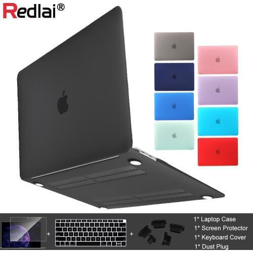 Redlai Plastic Hard Case For MacBook Air 13 A1932 A2179 2020 Pro Retina 13 15 16 inch Touch bar A2289 A2141 A2159 Keyboard Cover