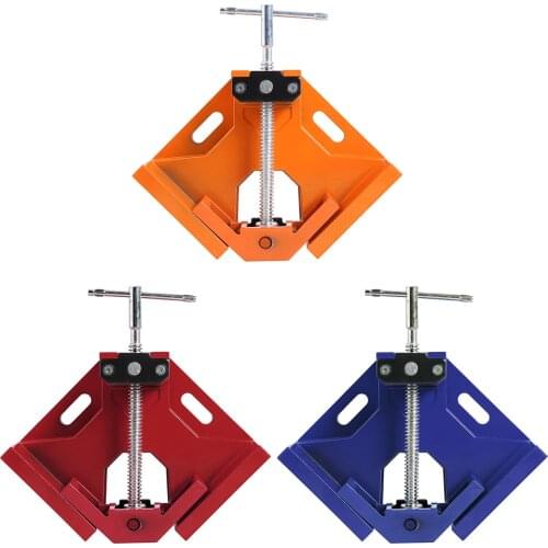 Practical Angle Clamp Single Handle 90 Right Photo Frame Corner Aluminium Clamp Clip for Carpenter Woodworking Hardware
