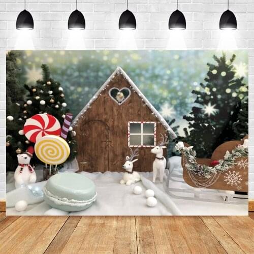 Yeele Christmas Backdrop Glitter Dots Toy House Candy Photography Party Decor Photocall Background For Photo Studio Photographic