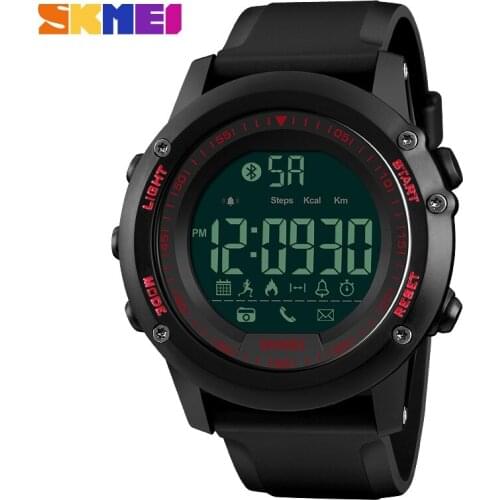 SKMEI Smart Watch Top Luxury Fashion Digital Mens Watches Waterproof Pedometer Calorie Remote Camera Bluetooth Sports Watches