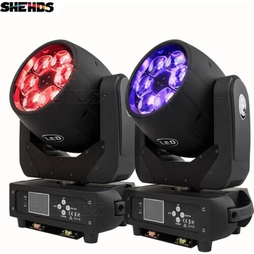 6x40W Six Bee Eye Moving Head Led Beam Zoom Wash RGBW 4in1Dmx Control For Dj Disco Stage Wedding Party Club Effect Light SHEHDS