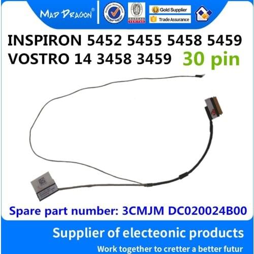 New original Laptop LCD Video Cable EDP For Dell INSPIRON 5452 5455 5458 5459 VOSTRO 14 3458 3459 03CMJM 3CMJM DC020024B00