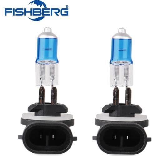 10pcs 881 Halogen Light Bulb H27W/2 H27 Super Bright Xenon White 12V Fog Headlight 27W Car Head Lamp 5500-6000K Car Styling