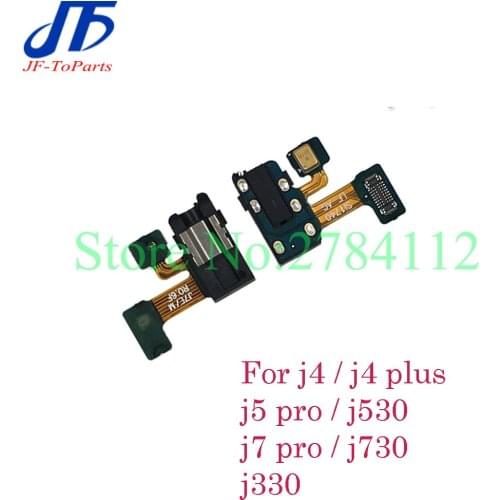 15Pcs J3 J5 J7 2017 Replacement parts For Samsung Galaxy J330 J530 J730 J400 J4 j6 Earphone Jack Headphone Audio Flex Cable