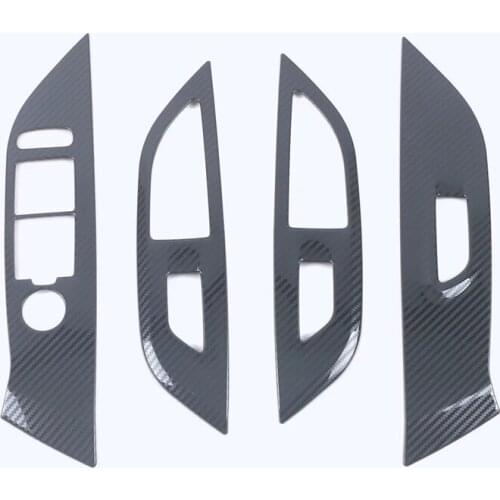 For LHD 2020 2021 Peugeot 2008 Stainless Window Control Panel Glass Lift Switch Cover Protector Sticker Car Styling Accessories