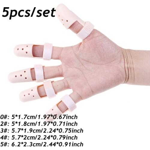 5Pcs Finger Splint Brace Adjustable Finger Support Protector Arthritis Corrector Joint Finger Straightener Brace Correction