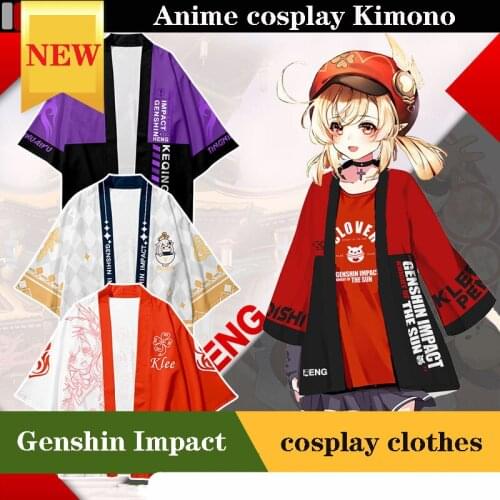 Hot Game Genshin Impact Cosplay Costumes Kawaii Anime Kimono For Woman Man Xiao Diluc Keqing Klee Halloween Party Props Gift