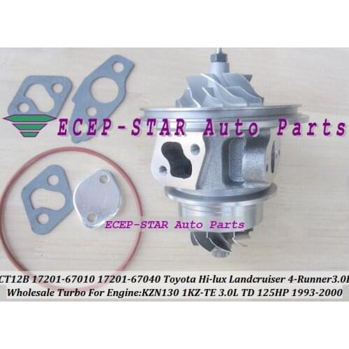 Free Ship Turbo Cartridge CHRA CT12B 17201-67010 17201-67040 For TOYOTA HI-LUX 4 Runner Prado Landcruiser 1KZ-TE KNZ130 3.0L
