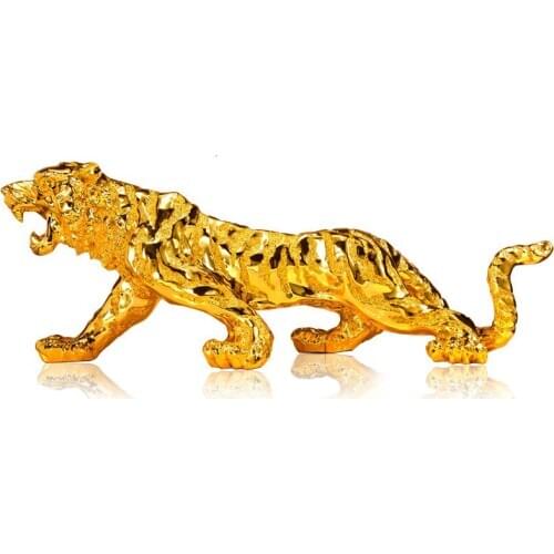 Creative Tiger Statue Zodiac accessories modern Home Decoration Living Room Wine Cabinet Feng Shui Town House Gift sculpture