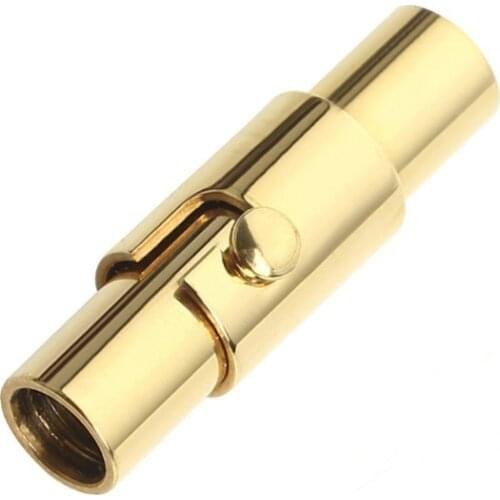 1pc 316L Stainless Steel Magnetic Clasps for Leather Bracelet With Safe Snap Lock Fit 2~10mm Bracelets Connectors Jewelry