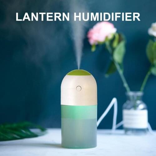2 Colors Mute Colorful Lights Mini Air Purifier Air Improvement Humidifier Mini for Office