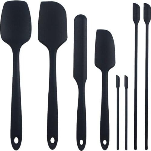 Silicone Spatula Set of 8,Heat Resistant Spatula Kitchen Utensils, One Piece Design Spatulas for Nonstick Cookware