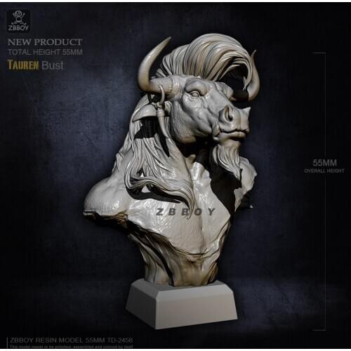 55mm Resin bust model kits self-assembled TD-2458