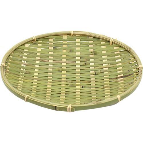 Handmade Bamboo Braided Plate Bamboo Sieve Round Snack Dish Fruit Basket Eco-friendly Bamboo Sieve Round Snack Dish Fruit Basket