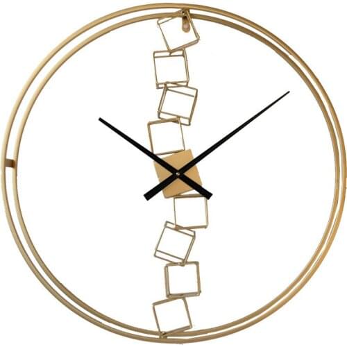 Simple Luxury Wall Clock Geometric Metal Industrial Wall Clock Modern Design Round Orologio Da Parete Living Room Decoration