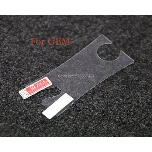2sets For GBM transparent clear screen protector screen Cover film Plus Clean Cloth protective film for Gameboy micro GBM