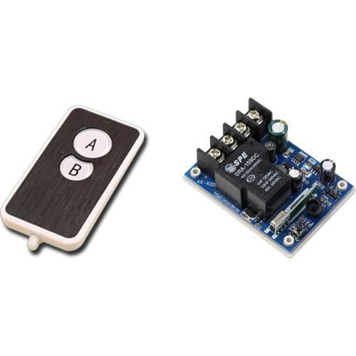 Best Price Wide Voltage DC 12V 24V 36V 48V 30 A 1 CH RF Wireless Remote Control Receiver & Transmitter for Smart Home 315/433mhz