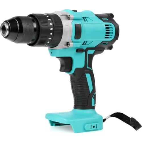 90N.m Cordless Electric Impact Driver Torque Drill 3 in 1 Hammer Flat Drill Electric Screwdriver Wrench for 18V Makita Battery
