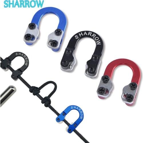 Compound Bow D Loop Metal D Ring Buckle Link Bow Release Trigger for Archery Bow and Arrow Shooting Training Hunting Accessories