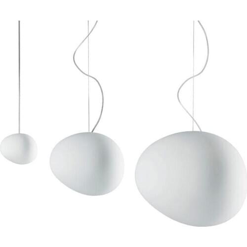 Modern minimalist glass chandelier Nordic bedroom bedside bar restaurant stairwell stone chandelier