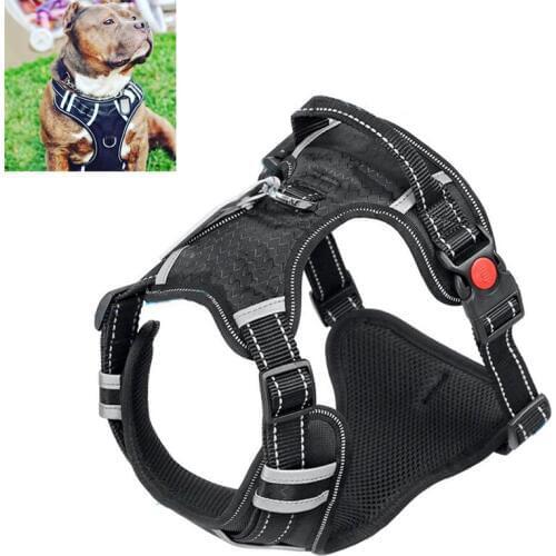 Reflective Dog Harness Collar Accessories Pet Dog Training Vest for Small Medium Large Dogs Adjustable Professional Harness