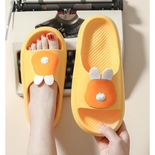 Slipper women summer new home indoor and outdoor wear ins cute girl wind bathroom non-slip couple one word support