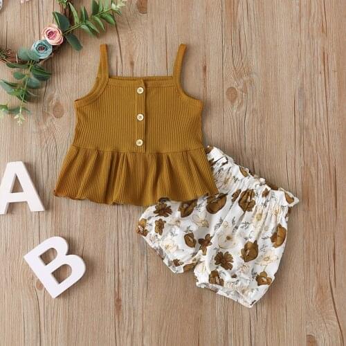 Kids Baby Girl Fashion 2-Piece Summer Lovely Outfit Tie-Dye Split Skirts Flowers Dress Set For Children Sleeveless Sling Clothes