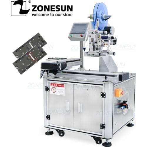 ZONESUN ZS-TB452Z Semi Automatic Labeling Machines Printed Circuit Board Adhesive Flat Sticker Packaging Labels Flat Surface