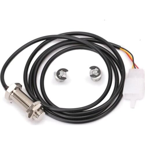 1X Sensor Cable + 2X Magnet Wires For Motorcycle Digital ATV Odometer Speedometer Tachometer Part Accessories Replacement