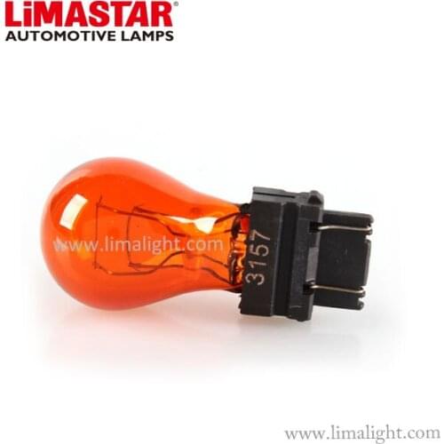 10pcs Car signal Lights 3157 12V 27/7W Amber auto miniature Bulb Stop lamp brake light bulb