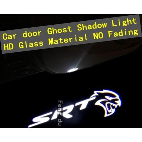 2pcs Logo For 2015-2021Challenger SRT LED HD Car Door Light Projector Ghost Shadow Light Welcome Light Courtesy Atmosphere Light