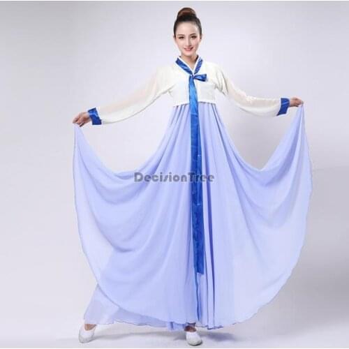 2021 woman korean traditional clothing dress for women girl asian court princess stage performance fairy hanbok dance costumes