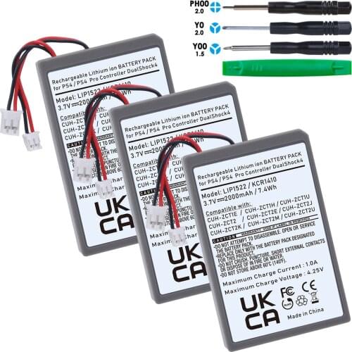 LIP1522/KCR1410 Rechargeable Lithium ion Battery Pack for Sony Playstation PS4/PS4 Pro Controller GamePad