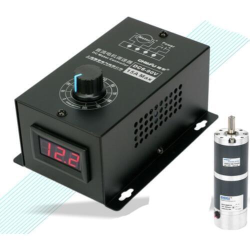Free shipping DC Motor speed controller 6v 12v 24v 36v 48v 60v 72v 90v General Purpose Correct Reversal PWM Modular 15A