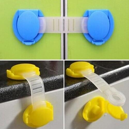 Door Lock drawer Door Cabinet Wardrobe fridge Baby Safety Lock Kids Children strap closet Infant security meuble Soft protection