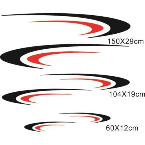 For Camper RV Trailer Stripes Graphics (Two side) Vinyl Graphics Kit Decals Car Stickers