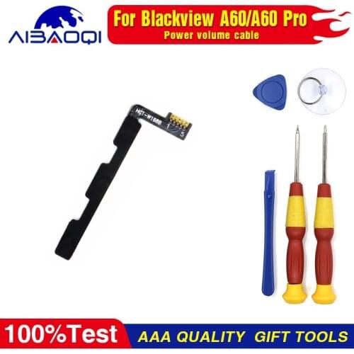 Power on/off+ Volume FPC Key Up/down Button Flex Cable FPC for Blackview A60/A60 Pro Phone Perfect Replacement Parts Free Tools