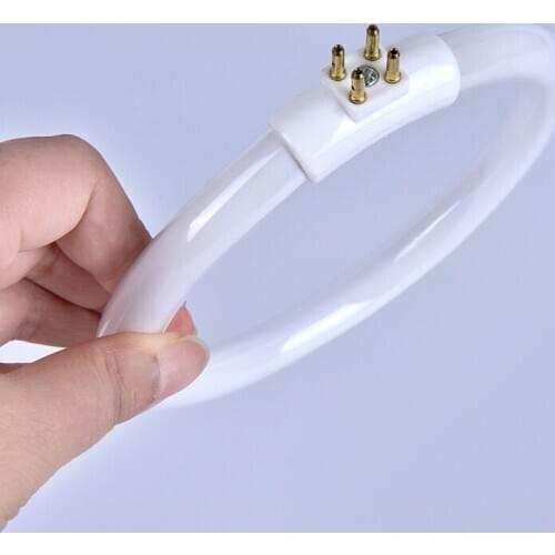 1W T4 Round Annular Tubes Anti-four-pin Lamps Bulb With 4 Pins Fluorescent Ring Lamp White Tube