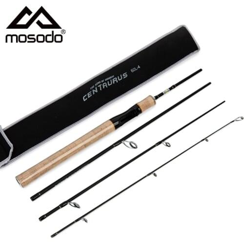 Mosodo 1.8/1.98/2.19M 4 Sections Lure Rod Fishing Carbon Spinning Rod L/M/MH Feeder Pole Wooden Handle Ultra Light Travel Rod
