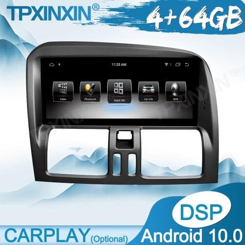 Wireless Carplay 4G+64G Android For Volvo XC60 2009-2010 Unit Multimedia Player Auto Radio Tape Recorder GPS Navigation DSP IPS